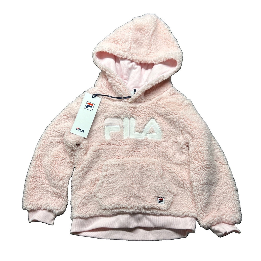 Fila Barely Pink Sherpa Hoodie Toddler Pullover FHS-206